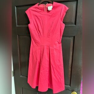 Kate spade classy coral pink stunning dresswith gold zipper